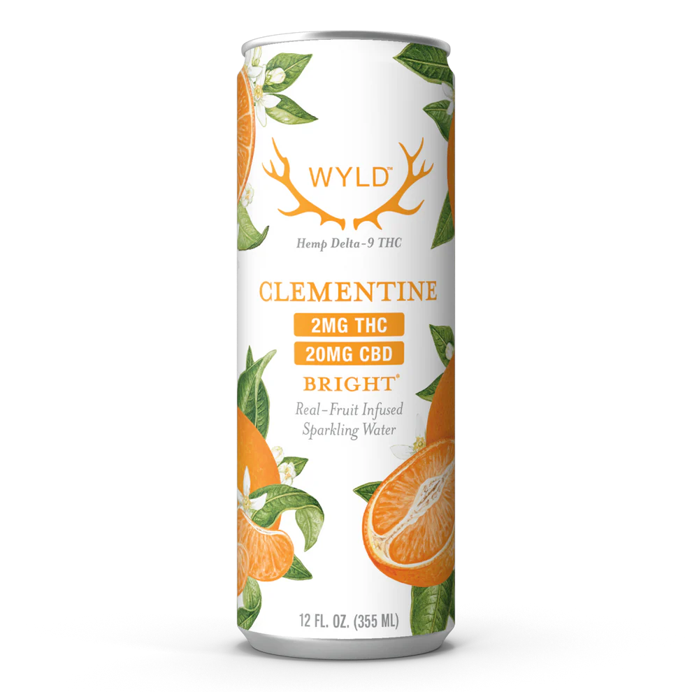 Wyld THC CBD 22MG Sparkling Water Clementine (1:10) *Online Only